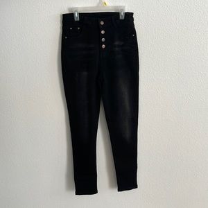 Black high waisted skinny jeans